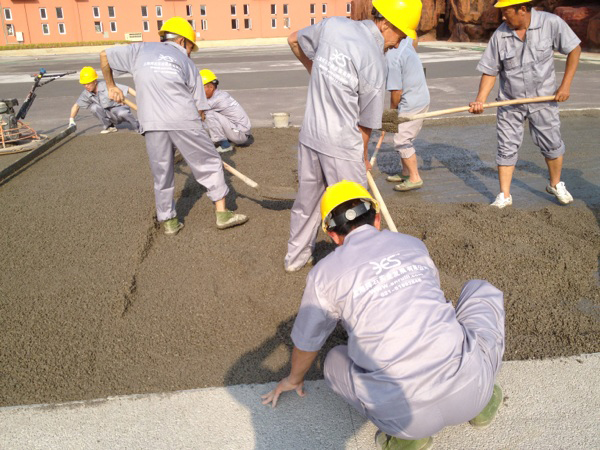 拜石施工現(xiàn)場