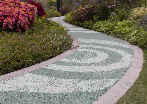 熒光膠粘石路面