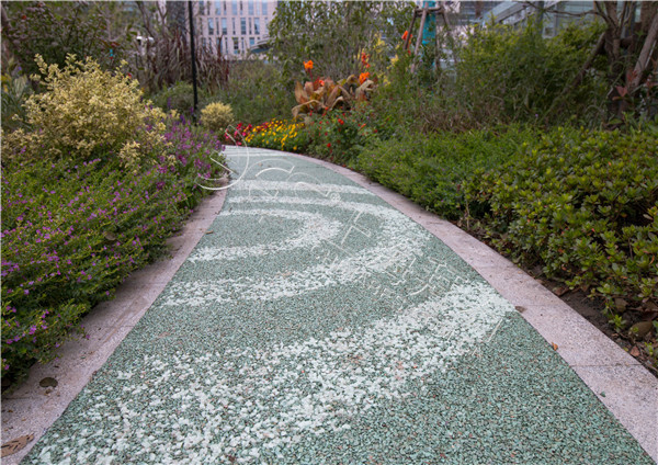 熒光膠粘石路面