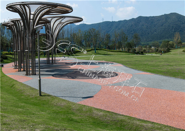 膠粘石透水混凝土