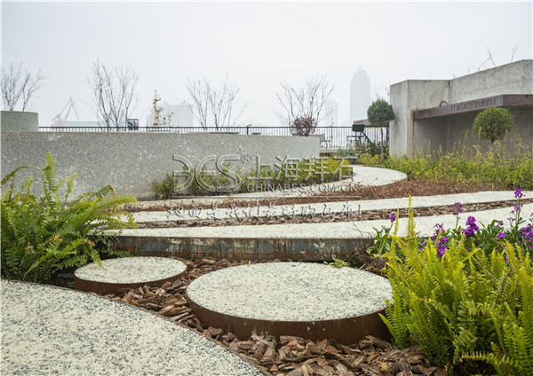 熒光膠粘石路面 熒光膠粘石路面