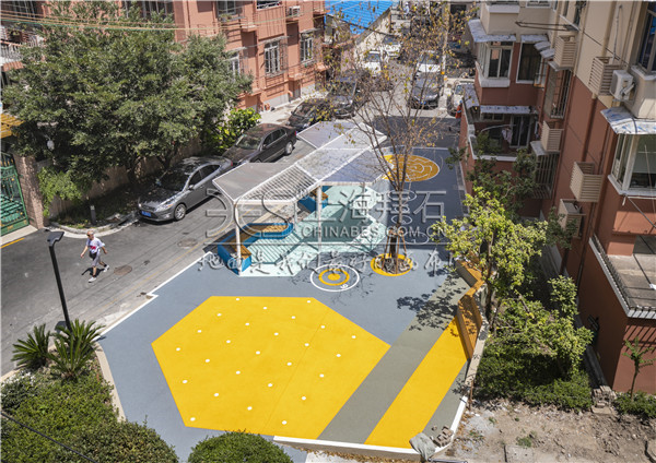 彩色透水混凝土路面 彩色透水混凝土路面