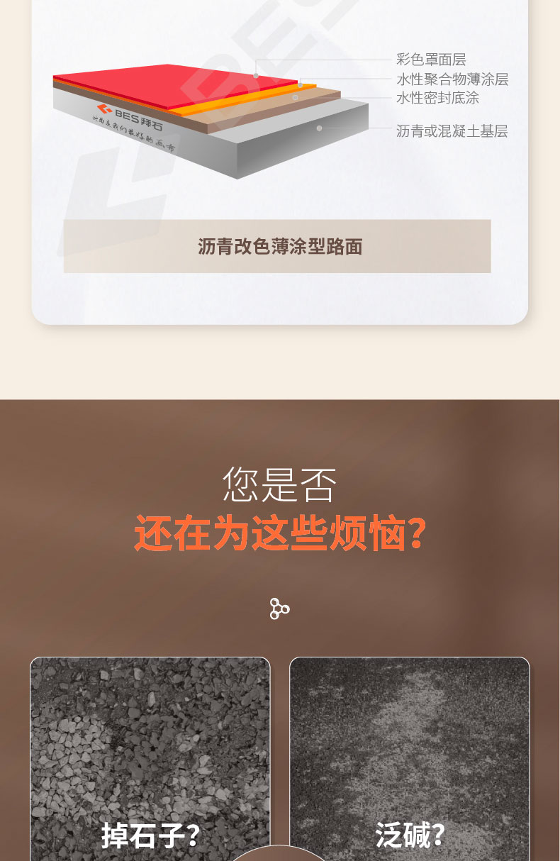 瀝青改色薄涂路面