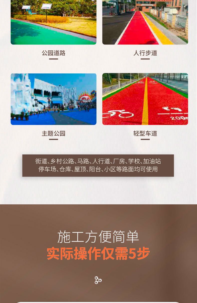 瀝青改色薄涂路面