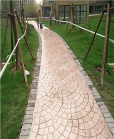 上海寶山小區(qū)路面壓花地坪 上海寶山小區(qū)路面壓花地坪