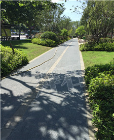 杭州莫干山市政綠化帶透水地坪項(xiàng)目！