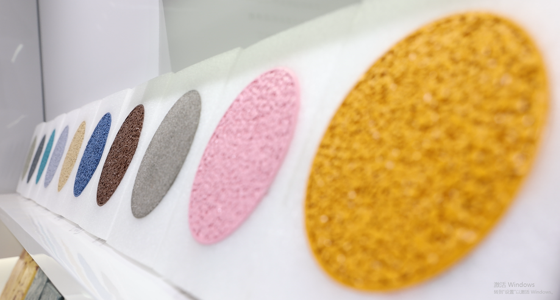 拜石透水地坪樣塊展示