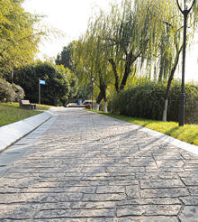 混凝土覆蓋壓印