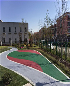 上海浦東浦錦路透水混凝土項目