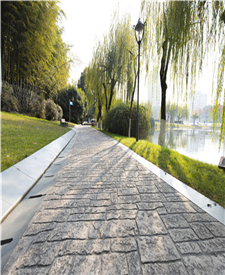 上海嘉定安亭市民廣場(chǎng)壓花地坪項(xiàng)目