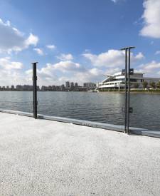 上海之魚萬豪酒店水洗石地坪項目