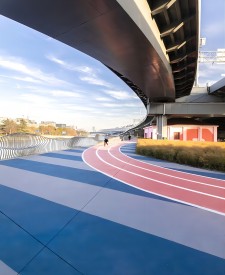 上海中環(huán)路橋彩色透水混凝土項(xiàng)目